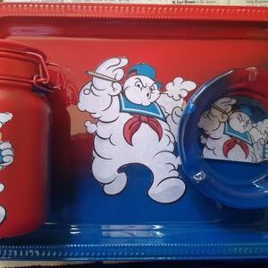 4 piece Rolling tray set